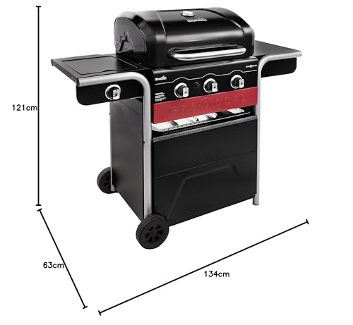 Char-Broil Gas2Coal 330 Barbacoa Híbrida de Gas y Carbón