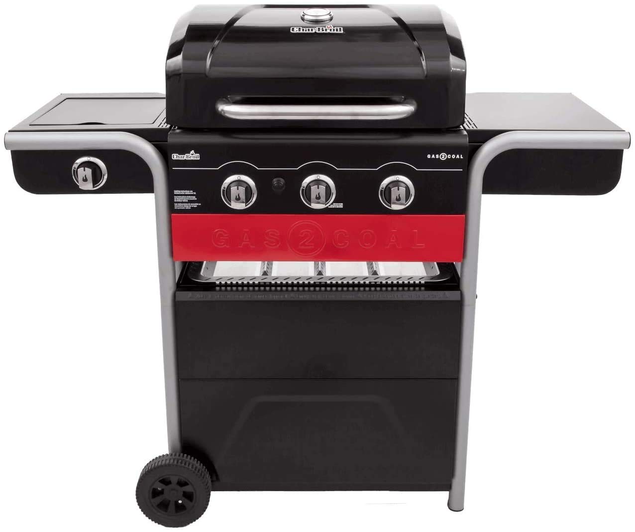 Char-Broil Gas2Coal 330 Barbacoa Híbrida de Gas y Carbón