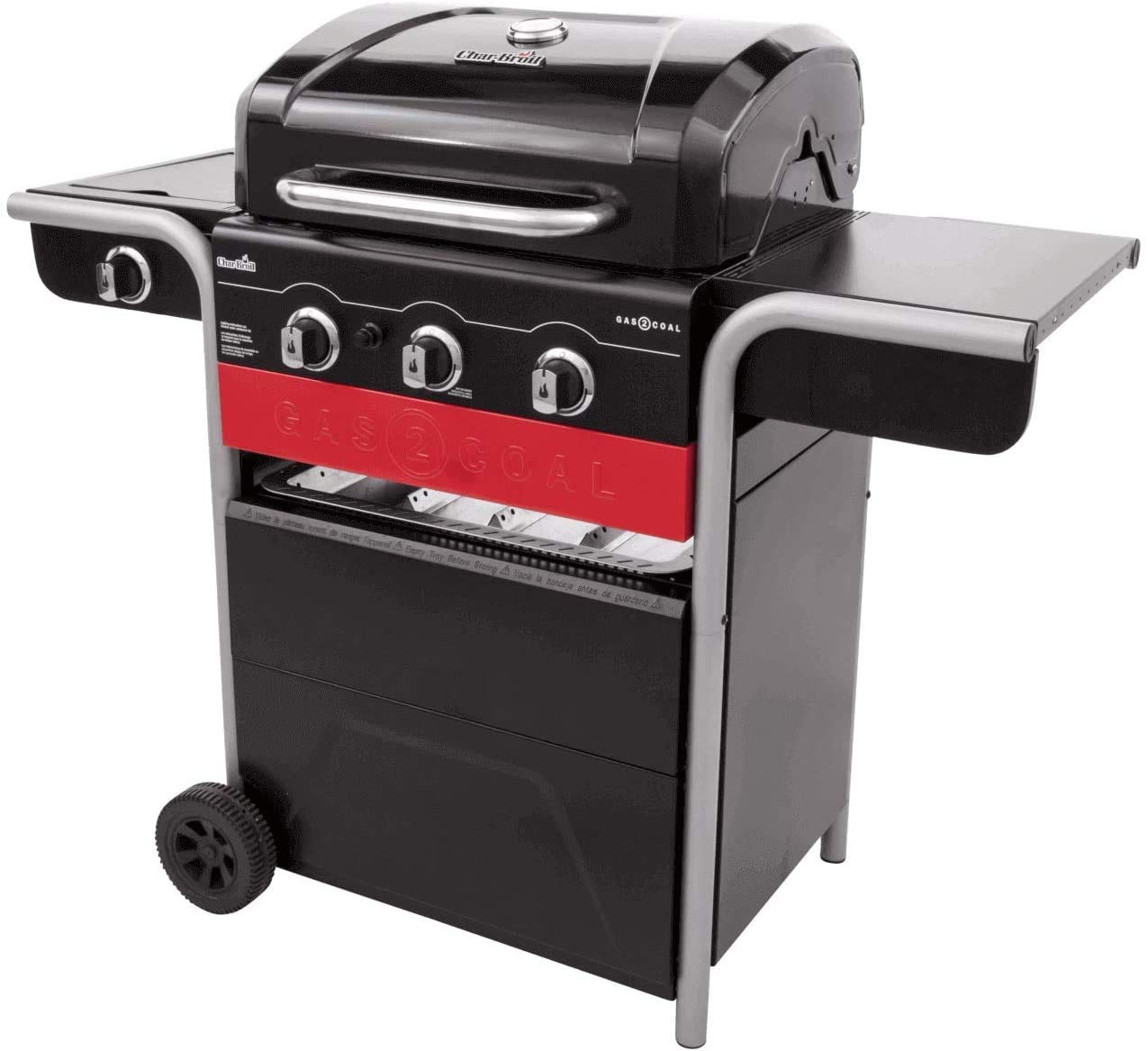 Char-Broil Gas2Coal 330 Barbacoa Híbrida de Gas y Carbón
