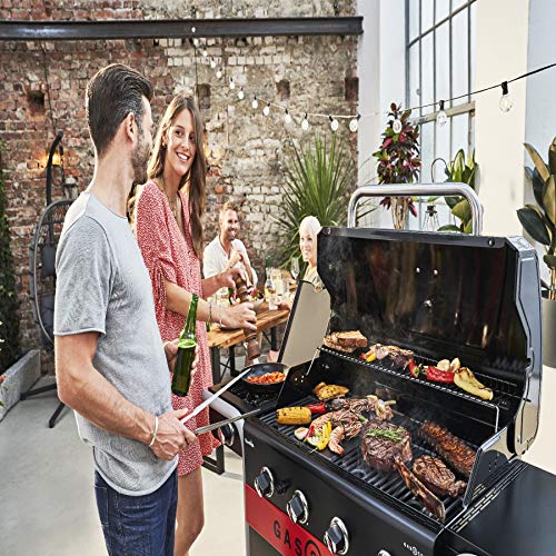 Char-Broil Gas2Coal 2.0 440 Barbacoa Híbrida de 4 Quemadores