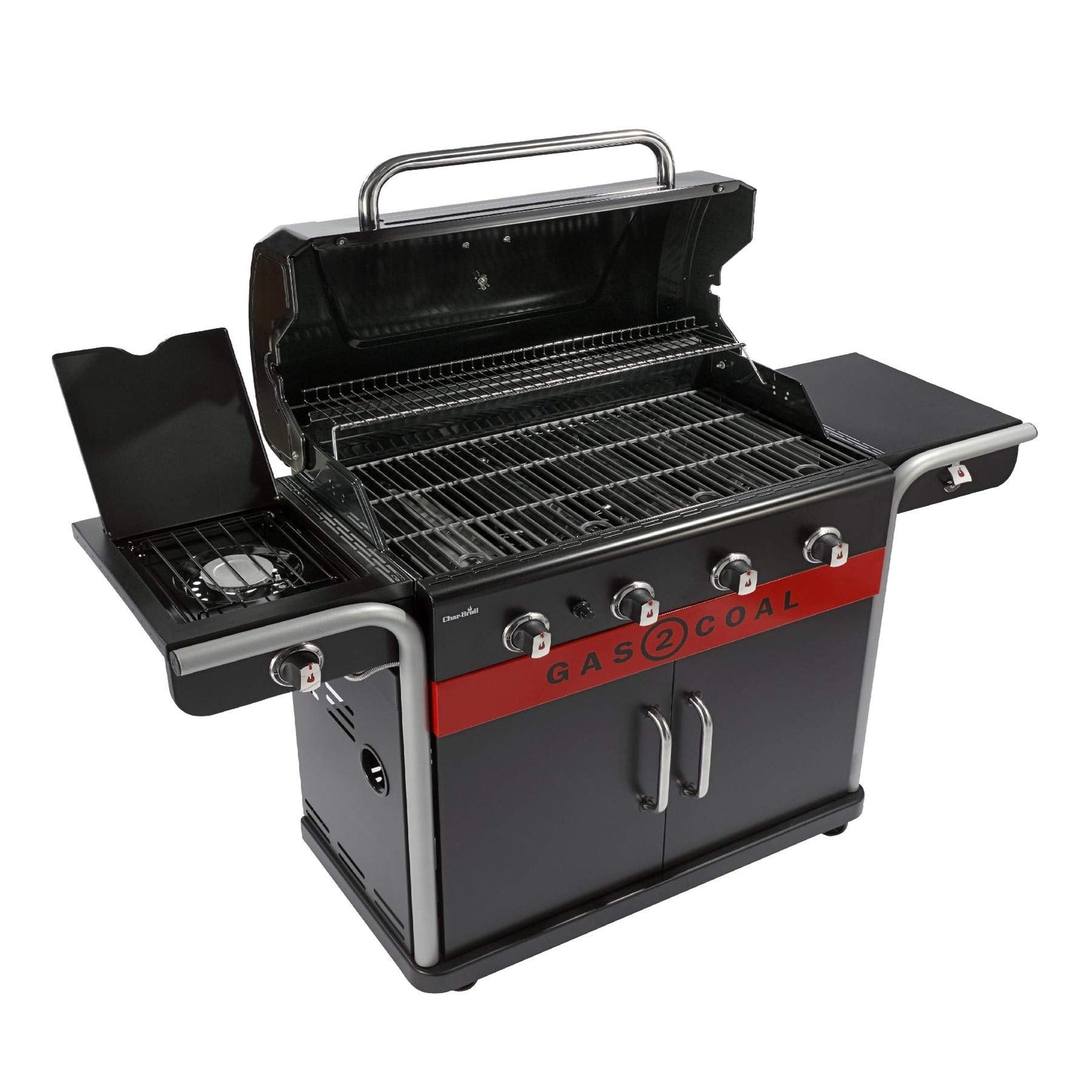 Char-Broil Gas2Coal 2.0 440 Barbacoa Híbrida de 4 Quemadores