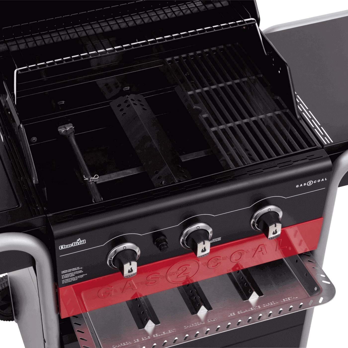 Char-Broil Gas2Coal 330 Barbacoa Híbrida de Gas y Carbón