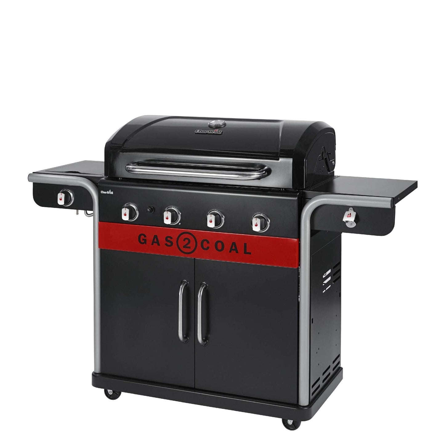 Char-Broil Gas2Coal 2.0 440 Barbacoa Híbrida de 4 Quemadores