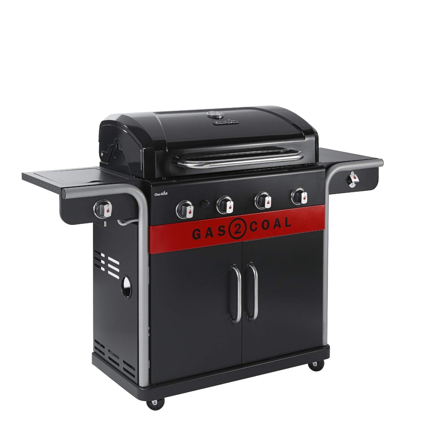 Char-Broil Gas2Coal 2.0 440 Barbacoa Híbrida de 4 Quemadores