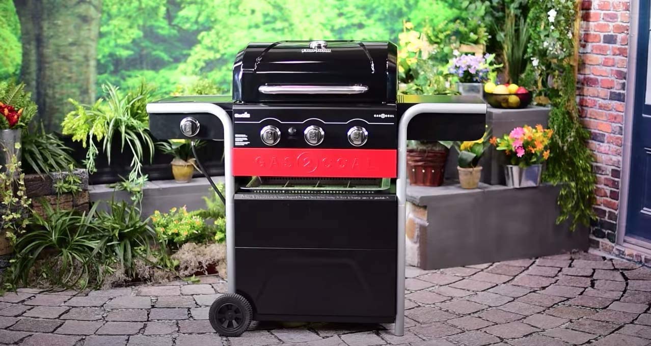 Char-Broil Gas2Coal 330 Barbacoa Híbrida de Gas y Carbón