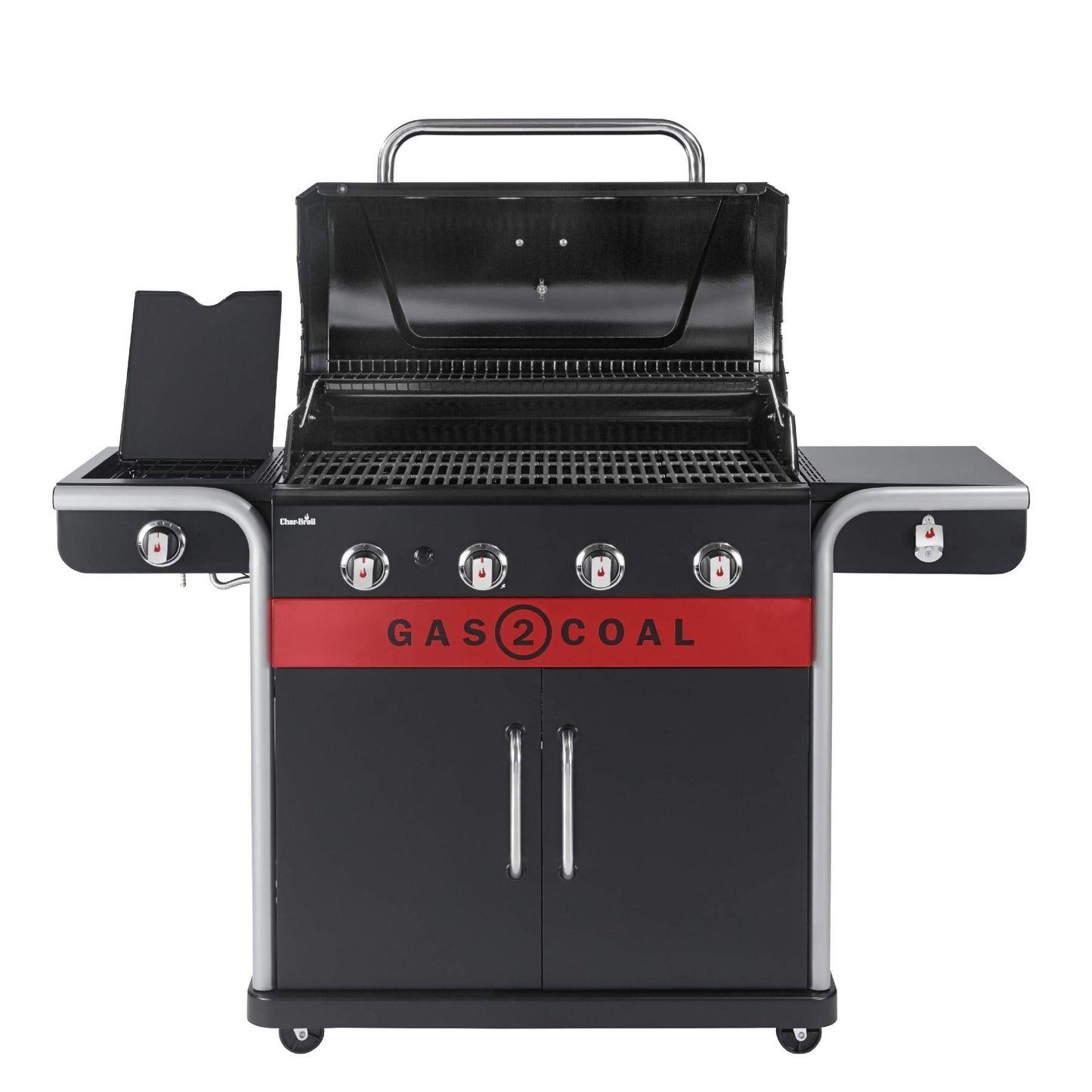 Char-Broil Gas2Coal 2.0 440 Barbacoa Híbrida de 4 Quemadores