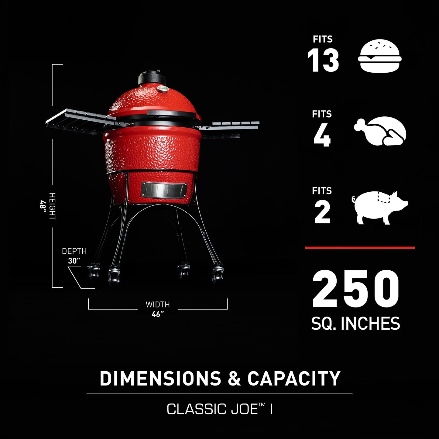 Kamado Joe® Classic Joe I Barbacoa de Carbón de Cerámica
