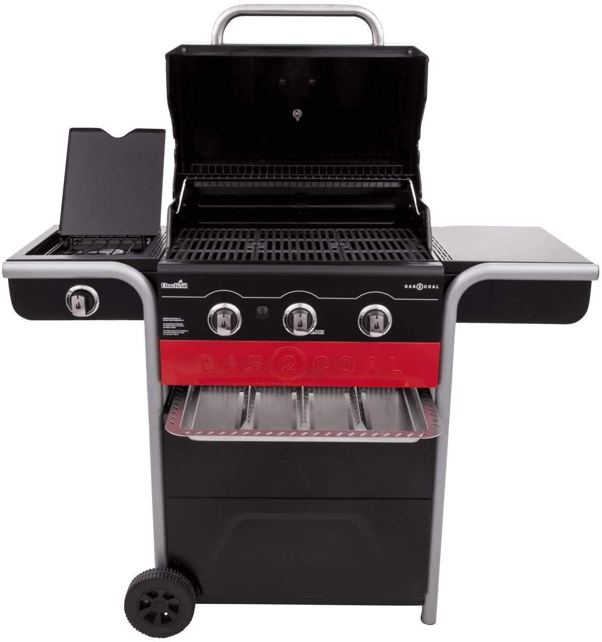Char-Broil Gas2Coal 330 Barbacoa Híbrida de Gas y Carbón