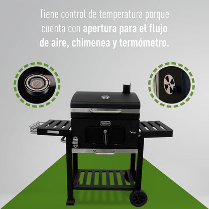 Amig Barbacoa de Carbón Portátil con Ruedas