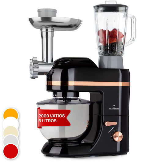 Klarstein batidora amasadora 1800W con bol 5L y licuadora 1,5L
