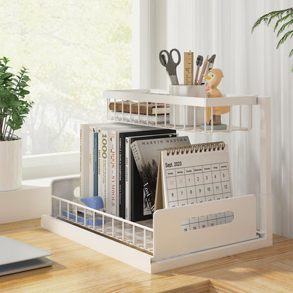 Organizador Extraíble de 2 Niveles para Debajo del Fregadero