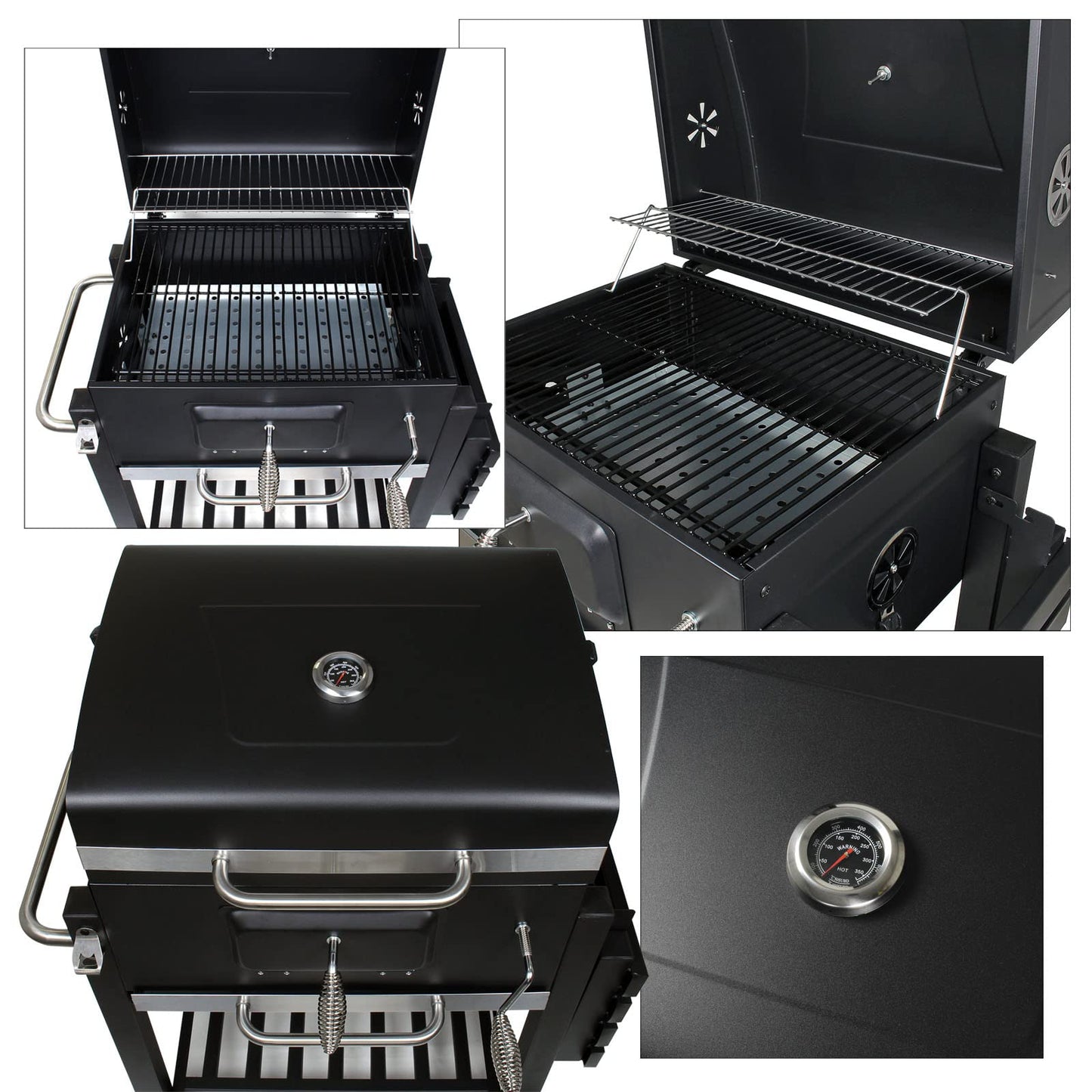 Wiltec Barbacoa de Carbón Móvil