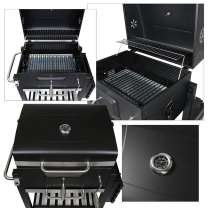 Wiltec Barbacoa de Carbón Móvil