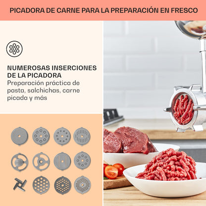 Klarstein batidora amasadora 1800W con bol 5L y licuadora 1,5L
